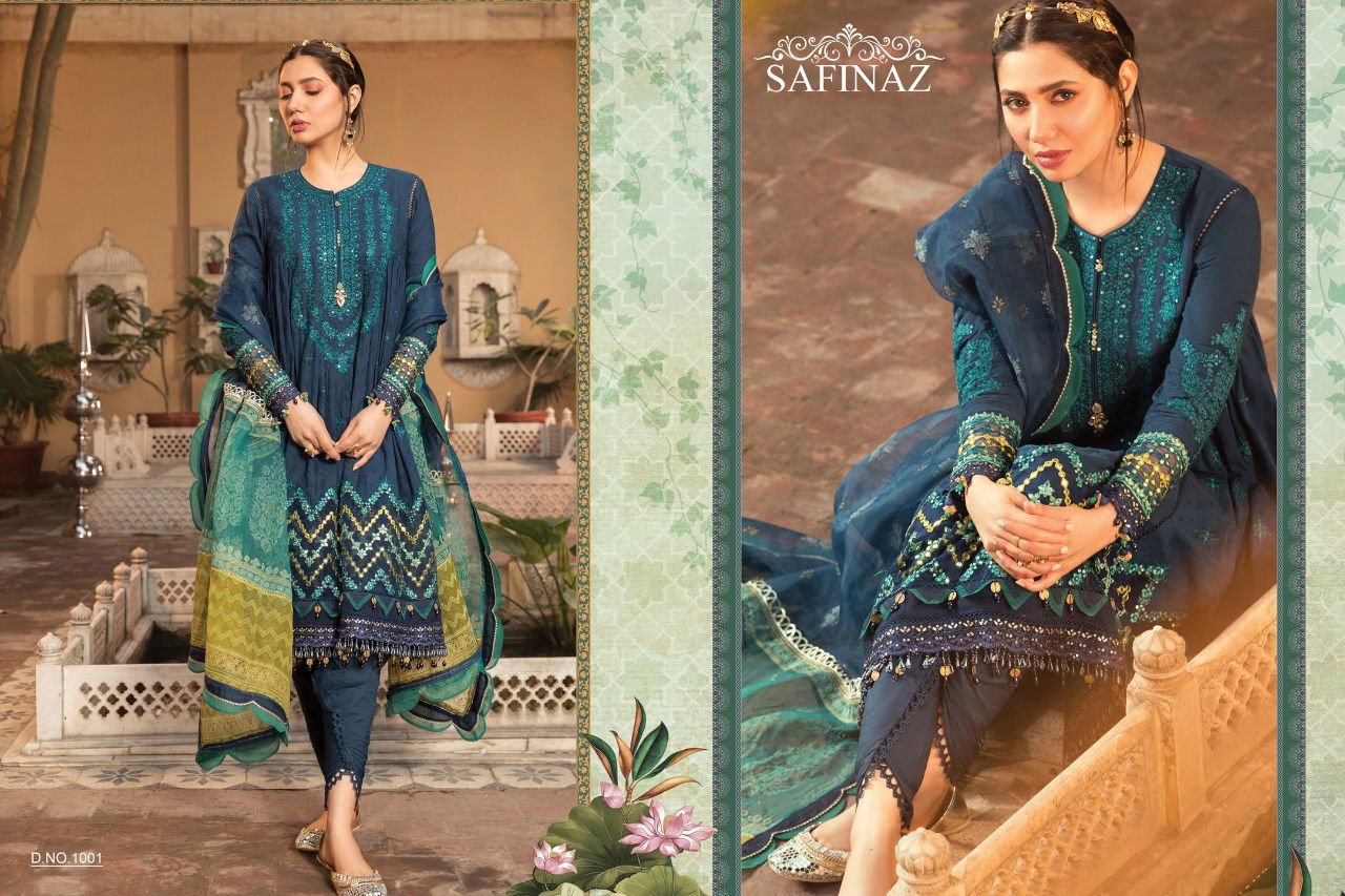 Safinaz Maria B 9 Latest Designer Festive Wear Lawn Cotton Embroidery Pakistani Salwar Kameez